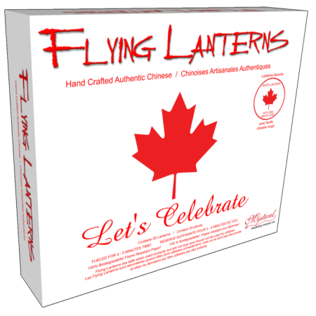 Canada Maple Leaf Flying Lantern